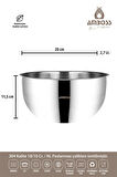 Mixkeep 9 Parça Paslanmaz Çelik Karıştırma Kabı & Çelik Saklama Kabı 