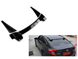 AUTOGP  Honda civic fc5 cam üstü spoiler typer model siyah boyalı 2016 / 2021