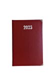 YAĞMUR 14X20 AJANDA 2023  S. DERİ BORDO