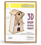 Ahşap Maket 3D Değirmen