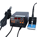 WellHise 902D+ Isı Ayarlı Sıcak Hava Üflemeli Havya İstasyonu 