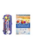 Van Dyck Sulu Boya Defteri A5 300 Gram 20 Yaprak Giotto Aquarell Sulu Boya 23 Mm 12'li Set