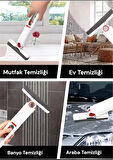 Taşınabilir Mini Mop Kendinden Sıkmalı Mini Temizlik Paspası Mutfak Araba Banyo Camlarda Kullanım
