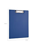 Kapaklı Sekreterlik A4 Pvc 100 Yaprak Kapasiteli Clip Board 24x32 cm