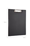 Kapaklı Sekreterlik A4 Pvc 100 Yaprak Kapasiteli Clip Board 24x32 cm