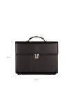 Organizer Ajanda Diplomat Kulplu Fermuarlı Tarihsiz Kareli 20x28 Defterli Padfolio Vegan 28x34,5 cm