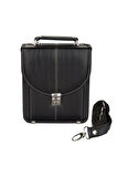 Evrak Çantası 3 Cepli Baron Küçük Dik Briefcase Vegan 20,5x25 cm