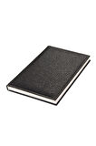 Deri Defter Günlük Journal Ajanda Tarihsiz Kareli 160 Yaprak Hilton Vegan 14x20 cm