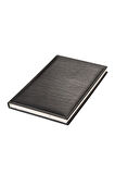 Deri Defter Günlük Journal Ajanda Tarihsiz Kareli 160 Yaprak Baron Vegan 14x20 cm