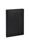 Deri Defter Günlük Journal Ajanda Tarihsiz Düz 160 Yaprak Hilton Vegan 17x24 cm
