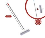 FLORA FT508 KROM MOP SAPI VE YUMUŞAK YER FIRÇASI F163