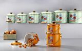 BONERA EMAYE 3 LÜ BAKRAÇ SET - 20-22-24 CM HARDAL SARI  