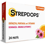 Strepdops Pastil Ekinezya, Portakal , C Vitamini 24'Lü