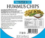 Deniz Tuzlu ve Dereotlu Vegan Glütensiz Fırınlanmış Nohut Cipsi (Hummus Chips)