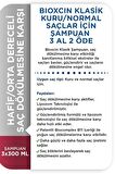 Bioxcin Klasik Kuru ve Normal Saçlar için Şampuan 3 x 300 Ml (3 Al 2 Öde)