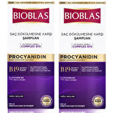 Bioblas Procyanidin Saç Dökülmesine & Yağlanmaya Karşı Şampuan 360 ml 2 ADET