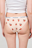 Desenli Kadın Slip Külot - Couple Collection Lazy