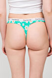 Desenli Kadın String Külot - Couple Collection Daisy