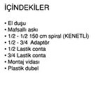 Welldone Prestij  Mafsallı Beyaz Duş Seti