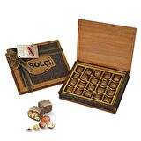 Sütlü Fındıklı Bolu Çikolatası Ahşap Kutu 160gr