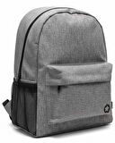 Yuga İki Gözlü Sırt Çantası Keten Gri