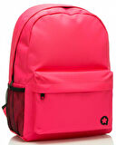 Yuga İki Gözlü Sırt Çantası Neon Pembe