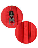 Tebag İki Gözlü Kırmızı Kalem Çantası