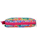 Temel Renkli Kalpler Tek Gözlü Kalem Çantası