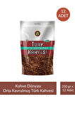 Kahve Dünyası Zıpper Türk Kahvesi Orta Kavrulmuş 250 gr x 12 Adet