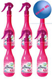 6 Adet Neon Air Oda Kalıcı Parfümü Soft Kokular Oda Spreyi 400 Ml Hafif Pembe Çiçekler Oda Kokusu