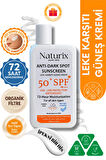 Leke Karşıtı Güneş Kremi SPF 50+ PA+++ UVA-UVB Koruma | 72 Saat Nemlendirme | Water Resistant - 50ml