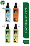 Dörtlü Elegance Series Buz Ferahlığı+Tütün+Zeytin Çiçeği+ Limon Kolonyası 4 X 150 ml Sprey Kolonya