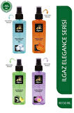 Dörtlü Set Elegance Series Buz Ferahlığı+ Tütün+Zeytin Çiçeği+Safran 4 X 150 ml Sprey Kolonya