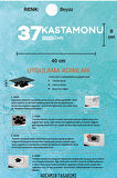 Kastamonu 37 Plaka Kodlu Beyaz Araç Sticker Araç İlçe Yazılı Özel Tasarım 40x8 cm  Şehir ve İlçe Temalı Kaliteli Sticker