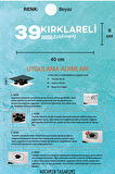 Kırklareli 39 Plaka Kodlu Beyaz Araç Sticker Lüleburgaz İlçe Yazılı Özel Tasarım 40x8 cm  Şehir ve İlçe Temalı Kaliteli Sticker