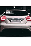 Van 65 Plaka Kodlu Beyaz Araç Sticker Özalp İlçe Yazılı Özel Tasarım 40x8 cm  Şehir ve İlçe Temalı Kaliteli Sticker