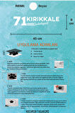 Kırıkkale 71 Plaka Kodlu Beyaz Araç Sticker Sulakyurt İlçe Yazılı Özel Tasarım 40x8 cm  Şehir ve İlçe Temalı Kaliteli Sticker