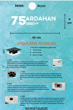 Ardahan 75 Plaka Kodlu Beyaz Araç Sticker Göle İlçe Yazılı Özel Tasarım 40x8 cm  Şehir ve İlçe Temalı Kaliteli Sticker