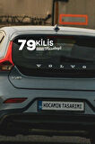 Kilis 79 Plaka Kodlu Beyaz Araç Sticker Musabeyli İlçe Yazılı Özel Tasarım 40x8 cm  Şehir ve İlçe Temalı Kaliteli Sticker