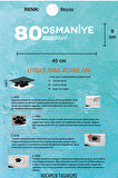 Osmaniye 80 Plaka Kodlu Beyaz Araç Sticker Düziçi İlçe Yazılı Özel Tasarım 40x8 cm  Şehir ve İlçe Temalı Kaliteli Sticker