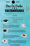 Aydın Sultanhisar Siyah Araç Sticker  40x15 cm Bize De Derler  Sultanhisarlı Özel Tasarım Oto Sticker