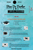 Balıkesir Marmara Siyah Araç Sticker  40x15 cm Bize De Derler  Marmaralı Özel Tasarım Oto Sticker