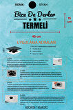 Samsun Terme Siyah Araç Sticker  40x15 cm Bize De Derler  Termeli Özel Tasarım Oto Sticker