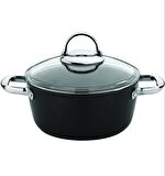Saflon 26 cm Titanyum Derin Tencere