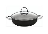 Saflon 24 cm Titanyum Basık Tencere