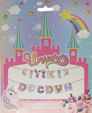FLAMA UNICORN ŞEKLİNDE İYİKİ DOĞDUN 1 ADET 
