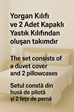 Çift Kişilik Düz Renk Antrasit Nevresim + 2 Adet Yastık Kılıfı