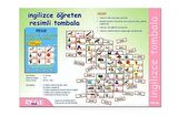 İngilizce Öğreten Resimli Tombala - 1