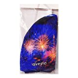 Avessa Dijital Baskılı Mavi Desenli Bez Bone BB10-6