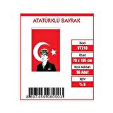 Vatan Bez Bayrak Türk Atalı %100 Polyester 70x105 VT210